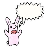 crazy spooky bunny rabbit cartoon N6