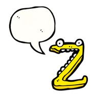 cartoon letter z N16