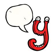 cartoon letter y N19
