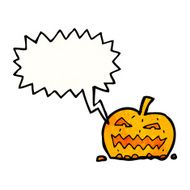 shrieking cartoon pumpkin N2
