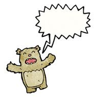 shouting teddy bear cartoon N2