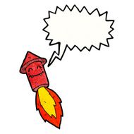 Cartoon Firework Rocket N34