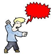 angry man shouting cartoon