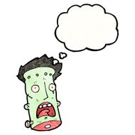 frankenstein&#039;s monster head cartoon