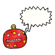 crazy christmas bauble cartoon character N4