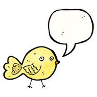 funny cartoon bird N206