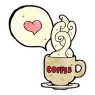 cartoon I love coffee mug N2
