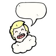 talking head in cloud cartoon N12