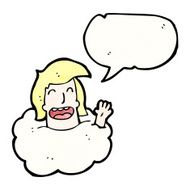 talking head in cloud cartoon N13
