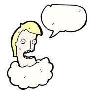 talking head in cloud cartoon N15