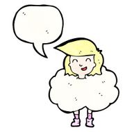 cartoon girl talking N14