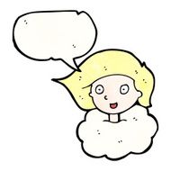 cartoon girl talking N15