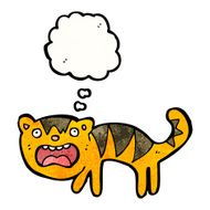 frightened tiger cartoon N2