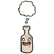 cartoon bottle with face N3