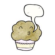 cartoon talking muffin N2