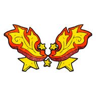 cartoon flame design element N4