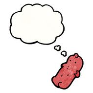 cartoon candy with thought bubble N4