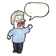 cartoon man giving speech N7