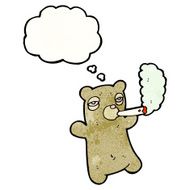 cartoon bear smoking marijuana N3