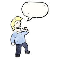 man talking loudly N4