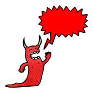 cartoon devil singing N2