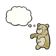 cartoon teddy bear stitched up N2