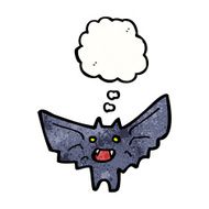 cartoon spooky bat N12