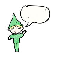cartoon happy christmas elf N2