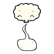 cartoon cloud with speech bubble N52