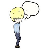 cartoon blond teenager N2