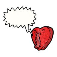 cartoon screaming heart N4