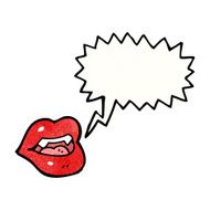 sexy vampire lips cartoon N3