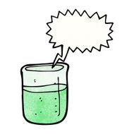 Cartoon Chemical Beaker N7