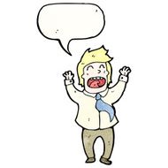 cartoon excited office man N4