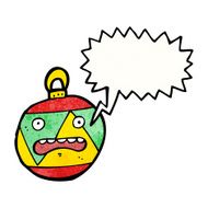 Cartoon Christmas Bauble N143