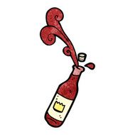 red wine cartoon N6