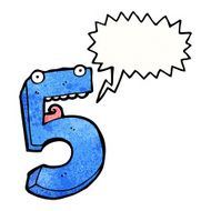 cartoon number five N6