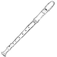 Vector Sketch Flute