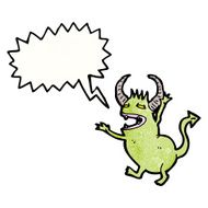 little devil with speech bubble N9
