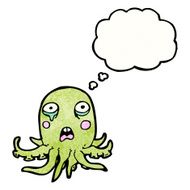 cartoon octopus crying N2