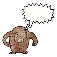 big loud friendly bear cartoon N2
