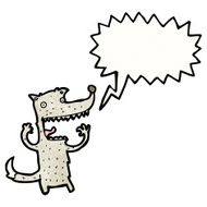 cartoon shouting wolf N2