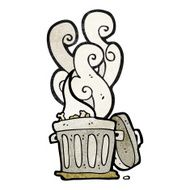 smelly old bin cartoon N8
