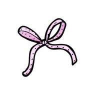 decorative ribbon bow cartoon N4