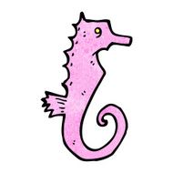 Cartoon Seahorse N39
