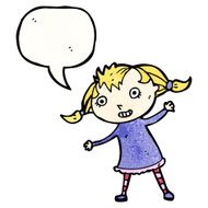 cartoon little blond girl N2