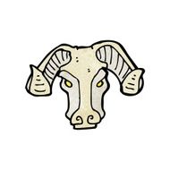 Cartoon Ram Head N8