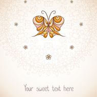 Elegant background with butterfly