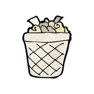 cartoon rubbish bin N6