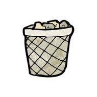 cartoon rubbish bin N7